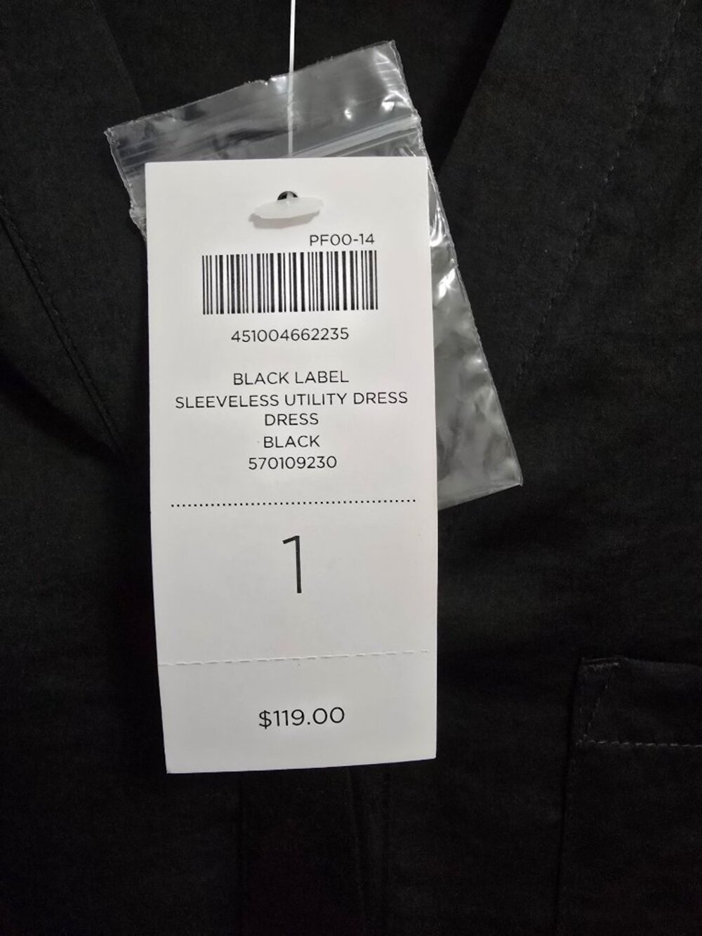 Chicos Black Label Sleeveless Dress Size 1/Medium Cottage Fairy Goth Classy - Picture 5 of 12